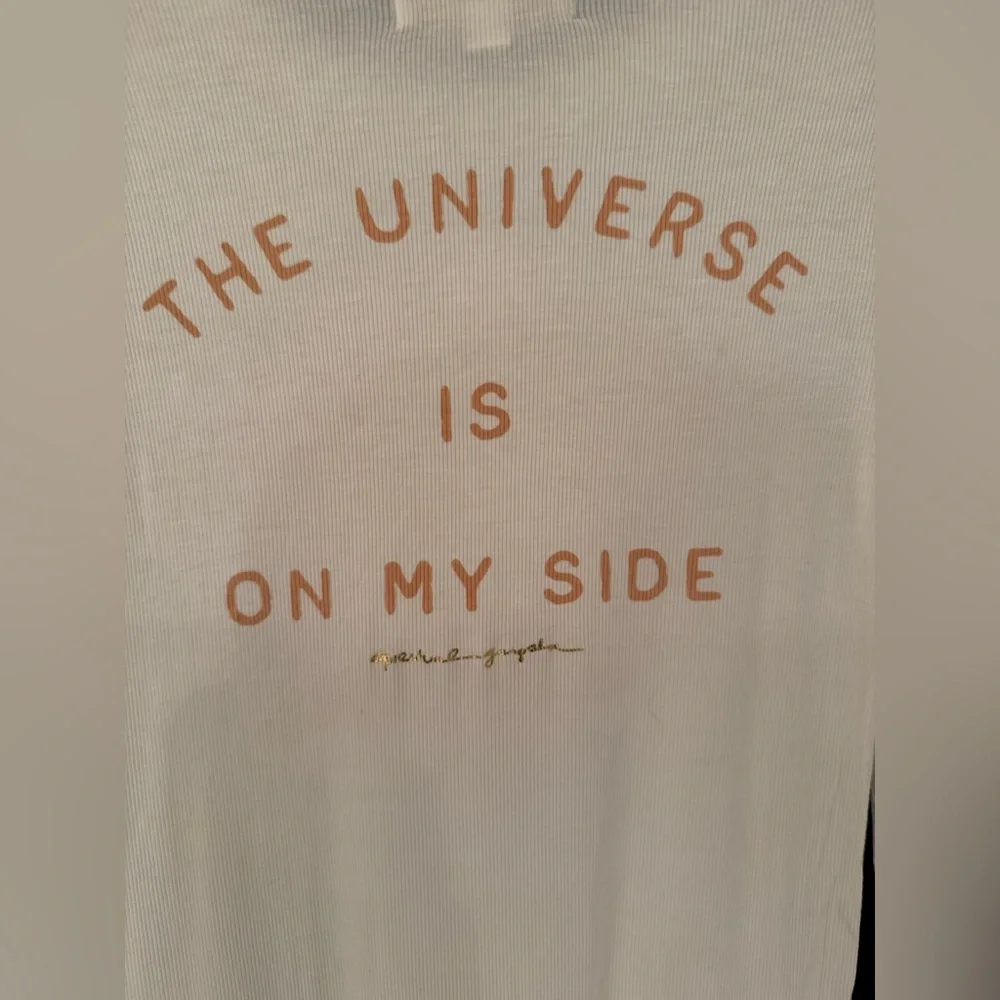 Spiritual Gangster The Universe Womens Long Sleeve Off White Size XS - Picture 10 of 13